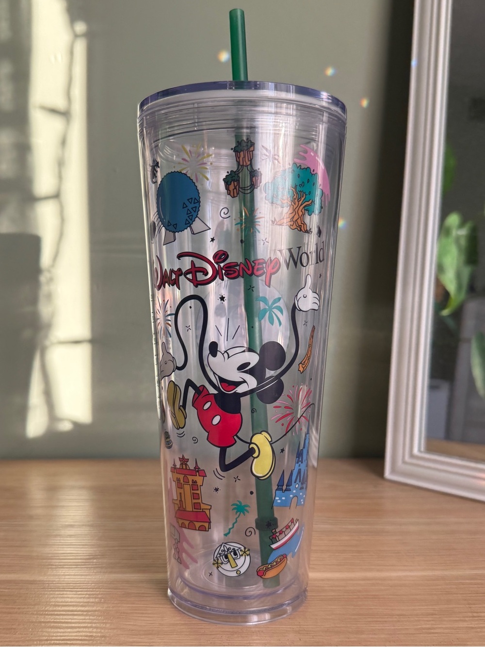 Starbucks Walt Disney World 24oz Venti Clear Tumbler